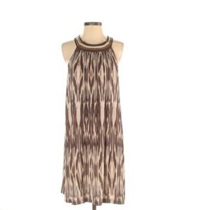 BCBGMAXAZRIA RUNWAY Brown Swing Dress S